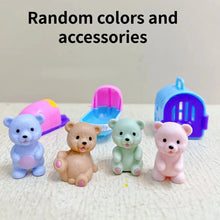 Load image into Gallery viewer, Children's Play House Toys with Teddy Bears Pet Bathrooms Scene Little Girls Family Pet Toys Gift for Kids
