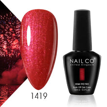 Load image into Gallery viewer, NAILCO 15ml Nail Gel Polish Semi Permanent UV Varnish Nails Art Gel Vernis Manicure TOP BASE Nails Products Supplies Equipment
