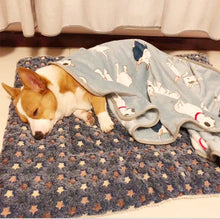 Load image into Gallery viewer, Flannel Pet Sleeping Mat Dog Bed Cat Litter Puppy Bed Dog Sofa Lovely Mattress Cushion for Small Large Dog Blanket For Winter
