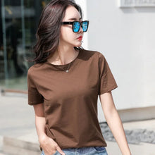 Load image into Gallery viewer, MRMT 2026 Brand New Women's Casual T-shirt White Pure Cotton Quality Short Sleeve Loose Women Fashion Tops Women T shirts Tees
