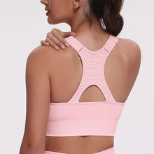 Load image into Gallery viewer, Sports Bras for Women Hollow Out Breathable Seamless Stretchy Beautiful Back Yoga Bra with Removable Cups Gym Sportswear
