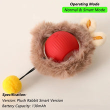 Load image into Gallery viewer, iLMH 1/2 PCS Cat Interactive Ball Toy Automatic Rolling Ball Faux Tail Rechargeable Smart Pet Electric Toy Pet Toy Imitate Mouse
