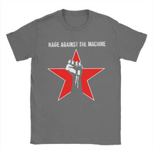 Load image into Gallery viewer, Rage Against the Machine T Shirts for Men 100% Cotton Unique T-Shirt Round Neck  Tee Shirt Short Sleeve Clothes Big Size

