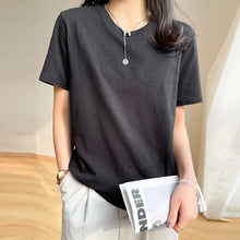 Load image into Gallery viewer, Loose Cotton Summer Tee Women
