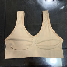 Load image into Gallery viewer, 3 Pack Women Sports Bra Wirefree Yoga Bras Tank Top High Intensity Push Up Three Color Solid Color Elastic Sports Bra

