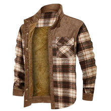 Load image into Gallery viewer, Men’s Quilted Flannel Shirt Jacket
