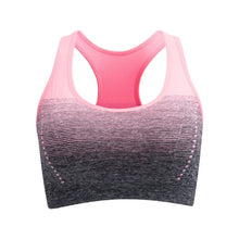 Load image into Gallery viewer, Sports Bra High Stretch Breathable Tops Fitness Women Padded for Running Yoga Gym Crop Bra Gradient Sports Bra for Workout Tops
