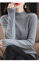 Load image into Gallery viewer, Merino Wool Mock Neck Pullover
