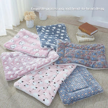 Load image into Gallery viewer, Flannel Pet Sleeping Mat Dog Bed Cat Litter Puppy Bed Dog Sofa Lovely Mattress Cushion for Small Large Dog Blanket For Winter
