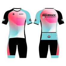 Load image into Gallery viewer, RIGHTTRACK Trisuit Men's Summer Triathlon Race Short Sleeve Skinsuit Clothing Swimming Cycling Running Custom Apparel
