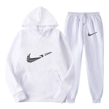 Load image into Gallery viewer, Men Tracksuit 2 Pieces Sets Hooded Sweatshirt +Drawstring Pants Male Hoodies Running Sportswear Men Women Autumn Sportwear
