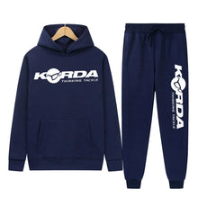 Load image into Gallery viewer, Men's Women 2Pcs Sets Fleece Sweatshirt Hoodies Pants Korda Inspired Tribute Male Sportswear Tracksuits Unisex Ensemble Homme
