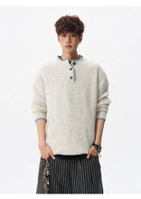 Load image into Gallery viewer, Korean Button Knit Pullover
