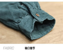 Load image into Gallery viewer, Casual White Corduroy Button Jacket
