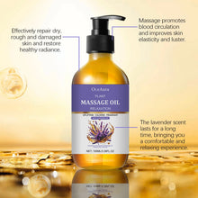 Load image into Gallery viewer, Lavender Relaxing Massage Oil Moisturizing Body Skin Smoothing Soft Stress Relief Muscle Sore Help Sleep Gua Sha Fragrance Oil

