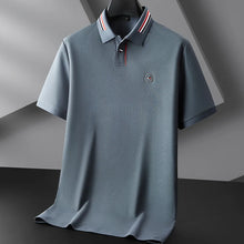 Load image into Gallery viewer, Luxury Cotton Embroidered Summer Polo
