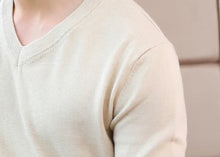 Load image into Gallery viewer, Thick Solid V-Neck Pullover

