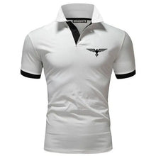 Load image into Gallery viewer, Polo collar contrasting color shirt office fashionable new T-shirt polo shirt men's summer top business casual breathable
