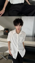 Load image into Gallery viewer, Men's Satin Shirt with Embellished Collar
