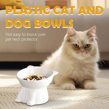 Load image into Gallery viewer, Cat Bowl Pet Accessories Ceramic Diagonal High Feet Cute Protection Cervical Spine Dog Bowl Drink Water Bowl Pet Supplies
