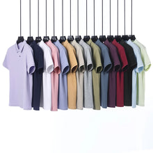 Load image into Gallery viewer, Classic Men Short Sleeve Polo Shirt 100% Mercerized Cotton Breathable Summer Golf Business Casual Athletic Tops
