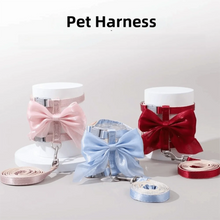 Load image into Gallery viewer, Pet Accessories Adjustable Pet Harness Cute Bow Breathable Dog Chest Strap Escape-Proof Comfort Cat Leash for Dogs Puppy Rabbit
