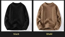 Load image into Gallery viewer, Trendy Knitted Sweater For Men Casual Round Neck Pullover Male Knitted Soft Fall Winter Fashion Long Sleeve Mens Kntwear Outwear
