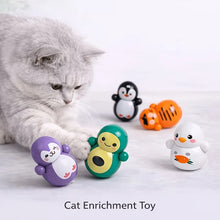 Load image into Gallery viewer, 10pcs Cat Rolling Toy for Indoor Use. Self-rolling Cat Toy. No Batteries Required. Random Designs. Lightweight Cat Puzzle Toy.
