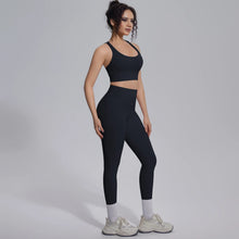 Load image into Gallery viewer, New Yoga Set for Woman Summer Gym Sports Running Bra Top Breathable Peach Buttocks Women Leggings Solid Color Yoga Set
