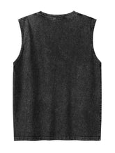 Load image into Gallery viewer, Summer Men's Washed Cotton Tank Tops Muscle Gym Sleeveless Workout T Shirts Running Beach Loose Cutoff Tees

