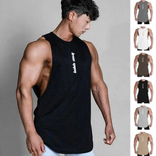 Load image into Gallery viewer, Men's Gym Clothing Summer Casual Tank Top Bodybuilding Sleeveless Shirt Sports Quick Dry Fitness Vest Workout Running Undershirt
