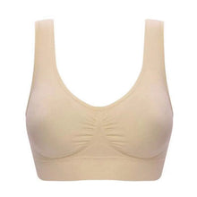 Load image into Gallery viewer, 3 Pack Women Sports Bra Wirefree Yoga Bras Tank Top High Intensity Push Up Three Color Solid Color Elastic Sports Bra
