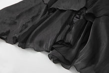 Load image into Gallery viewer, Velvet Ruffle V-Neck Evening Dress
