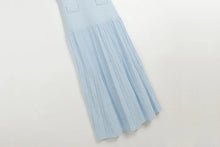 Load image into Gallery viewer, Elegant Knitted Pleated Maxi Dress
