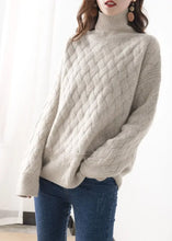 Load image into Gallery viewer, Oversized Turtleneck Winter Knit Sweater
