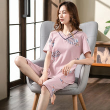 Load image into Gallery viewer, Cotton Cartoon Summer Pajama Set
