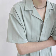 Load image into Gallery viewer, Striped Short Sleeve Shirt Men
