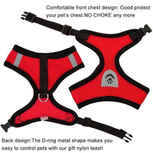 Load image into Gallery viewer, Cat Dog Harness with Lead Leash Adjustable Vest Polyester Mesh Breathable Harnesses Reflective Sti for Small Dog Cat Accessories
