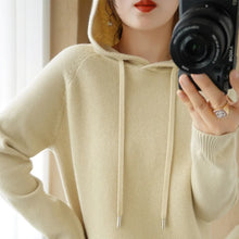 Load image into Gallery viewer, Soft Knit Hooded Pullover Sweater
