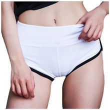 Load image into Gallery viewer, Yoga Shorts Women Sportswear Elastic Workout Pants Color Blocking Breathable Trousers Flat Belly Sheathing Leggings Leggins Muje
