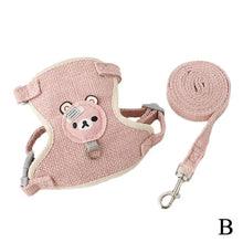 Load image into Gallery viewer, Lovely Small Pet Vest Chest Strap Dog Leash Traction Rope Walking Dog Cat Bunny Vest Harness Poodle Collar Leash Dog Accessories
