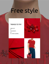 Load image into Gallery viewer, 2025 Women's T Shirts O Neck Short Sleeve Casual Temperament Sequin Embroidery Cotton Female Tops Summer Women Tee Shirts

