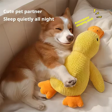 Load image into Gallery viewer, Dog sleeping with a dog hug duck toys to relieve boredom of little yellow duck pet interactive plush doll pet supplies
