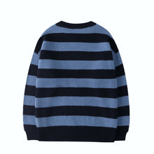 Load image into Gallery viewer, Striped Knitted Sweater Men Women Vintage Tate Langdon Loose Sweaters Harajuku Green Warm Autumn Jumper Pullover Unisex Casual
