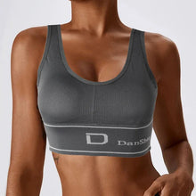 Load image into Gallery viewer, Women's Sports Letter Bras Fitness Seamless Plus Size Bra Tops Full Coverage Wireless Femme Bralette Bra
