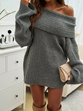 Load image into Gallery viewer, Elegant Off Shoulder Knit Pullover
