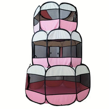 Load image into Gallery viewer, Classic-Style Portable Pet Playpen &amp; Tent | Durable, Foldable, Comfort Design | Secure Outdoor Pet Bed for Cats &amp; Dogs
