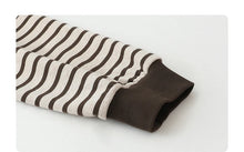 Load image into Gallery viewer, Striped Dog Print Loose Tee
