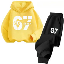Load image into Gallery viewer, 67 Hoodie Set Big Sale, 2-piece Set Suitable for Children Aged 4 To 13, Discounted Cartoon Printed Cotton Sportswear
