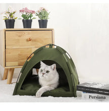 Load image into Gallery viewer, Pet Tent Bed Removable Cat Sofa Basket Canvas Semi-enclosed Cat House Dog Cave Hut Cat Sleeping Bed for Room Decor Pet Supplies
